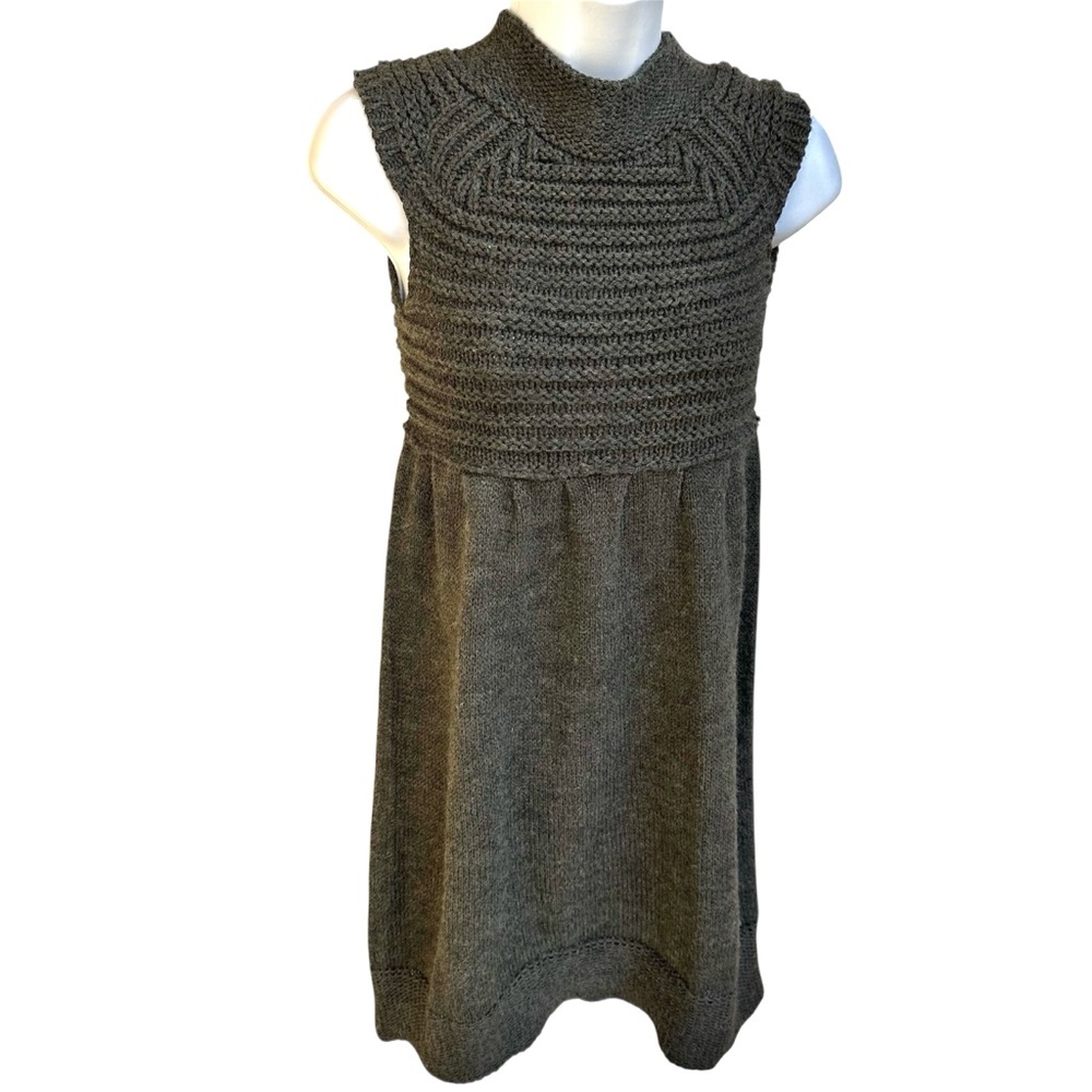 Zara Knit Gray Cowl Neck Dress